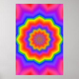 Trippy-Poster: Abstracte Psychedelisch Poster
