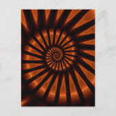 Trippy Psychedelic Backlighting Fine Fractal Briefkaart (Voorkant)