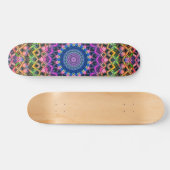 Trippy Psychedelic Kaleidoscope Skateboard (Horz)