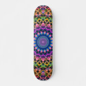 Trippy Psychedelic Kaleidoscope Skateboard (Devant)