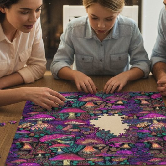 Trippy Psychedelic Mushroom Legpuzzel