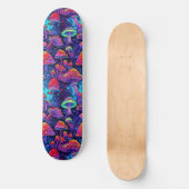 Trippy Psychedelic Mushroom skateboard (Recto)