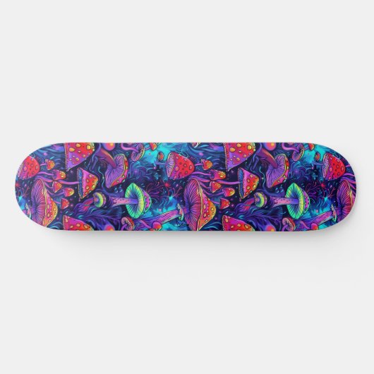 Trippy Psychedelic Mushroom Skateboard (Horizontaal)