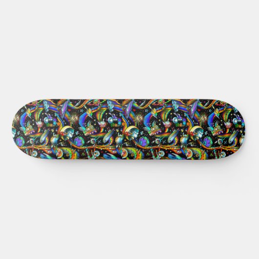 Trippy Psychedelic Skateboard (Horz)