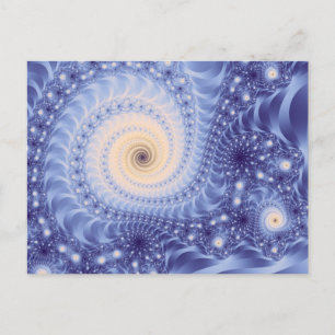 Trippy Psychedelic Starstorm Fine Fractal Briefkaart