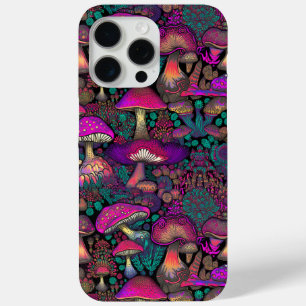 Trippy psychedelisch paddenstoelenpatroon iPhone 15 pro max hoesje