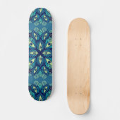 Trippy Psychedelische Ogen Bloemen Surrealistische Skateboard (Voorkant)