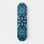 Trippy Psychedelische Ogen Bloemen Surrealistische Skateboard (Voorkant)