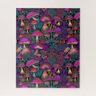 Trippy Psychedelische Paddenstoel Legpuzzel