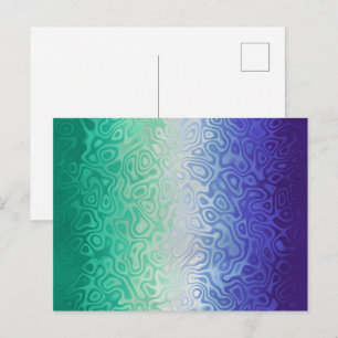 Trippy Ripply Funky Boho MLM Mannen die van Mannen Briefkaart