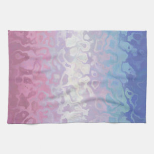 Trippy Ripply Groovy Excentrieke Bigender Pride Vl Theedoek