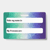 Trippy Rippy Funky Boho MLM Mannen Loving Mannen P Badge (Back)