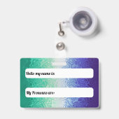 Trippy Rippy Funky Boho MLM Mannen Loving Mannen P Badge (Front with Retractable)