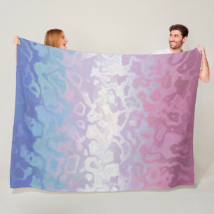 Trippy Rippy Groovy Excentrieke Bigender Pride Vla Fleece Deken