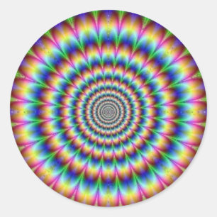 Trippy Ronde Sticker