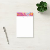 Trippy Roze en Oranje Swirly Design Post-it® Notes (Kantoor)