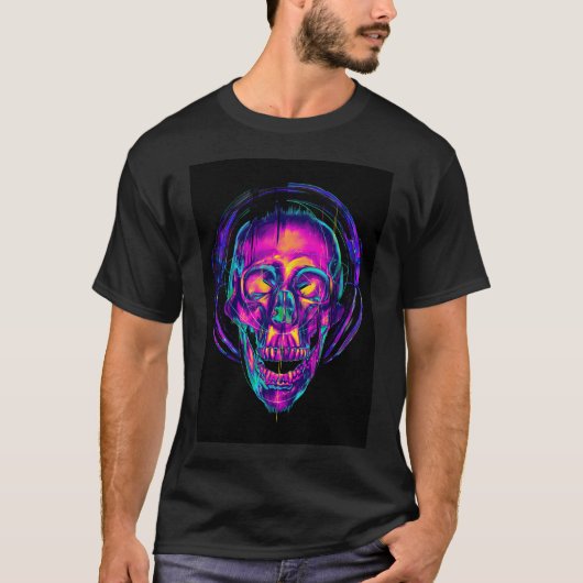 Trippy Schedel T-shirt (Voorkant)