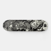 Trippy Sepia Black Skateboard (Horizontaal)