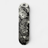 Trippy Sepia Black Skateboard (Voorkant)