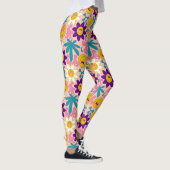 Trippy Smiley Naadloos Patroon Leggings (Rechts)