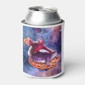 Trippy Space Sloth Schildpad - luiaard Pizza Blikjeskoeler (Blikje Voorkant)