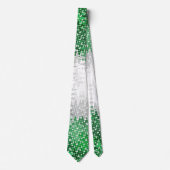 Trippy Squigggly Abstracte Grayromantic Pride Flag Stropdas (Voorkant)