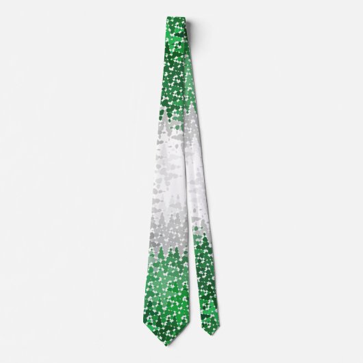 Trippy Squigggly Abstracte Grayromantic Pride Flag Stropdas (Voorkant)