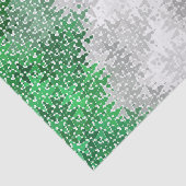 Trippy Squigggly Abstracte Grayromantic Pride Flag Tissuepapier (Detail)
