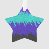 Trippy Squiggly Abstract Alexigender Pride Vlag Ornament (achterkant)