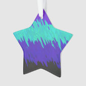 Trippy Squiggly Abstract Alexigender Pride Vlag Ornament (voorkant)