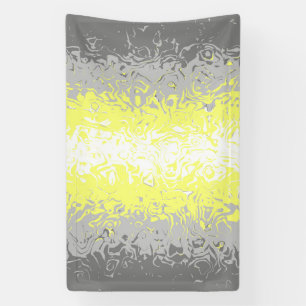 Trippy Squiggly Abstract Demigender Pride Vlag Spandoek