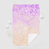 Trippy Squiggly Boho Abstract Trixic Pride Vlag Golfhanddoek (Insitu)