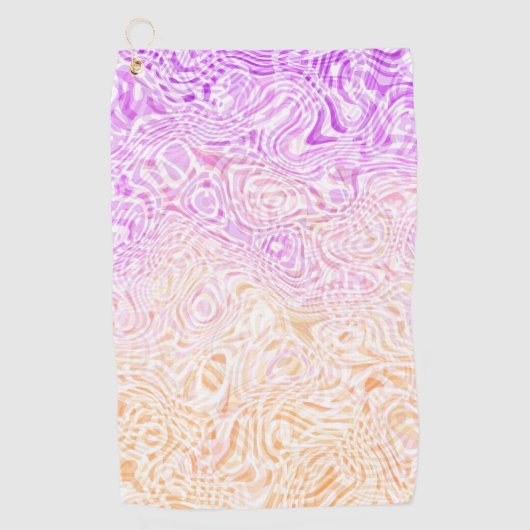 Trippy Squiggly Boho Abstract Trixic Pride Vlag Golfhanddoek (Voorkant)