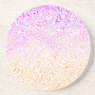 Trippy Squiggly Boho Abstract Trixic Pride Vlag Zandsteen Onderzetter