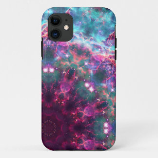 trippy sterrenstelsel iPhone 11 hoesje