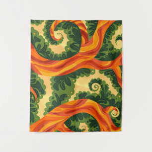 Trippy Tapestry - Psychedelische Natuur Wall Art Wandkleed
