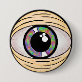 Trippy Third Eye Pin Ronde Button 7,6 Cm (Voorkant)