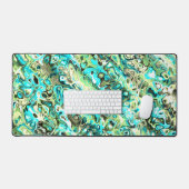 Trippy Vibrant Boho Super Hippie Marbre fractal (Clavier et souris)