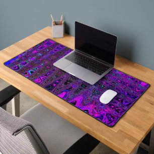 Trippy violet et noir rétro ondes atomiques