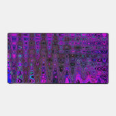 Trippy violet et noir rétro ondes atomiques (Recto)