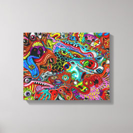 Trippy Wall Art Canvas Afdruk