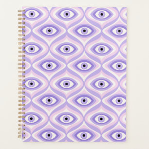 Trippy Weird Eye Motif - Pastel Purple et Rose