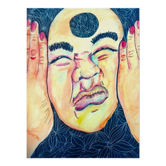 Trippy Whimsical Surreal Art | Stuck Perfect Poster (Voorkant)