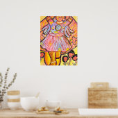  Trippy Whimsical  Surreal  Poster| Embrace the Li Poster (Keuken)