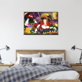 Trippy Witch Stretched Canvas Art Prints (Insitu (Slaapkamer))