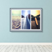 Triptych 3 photo toile murale art modèle (Insitu (Plancher de Bois))