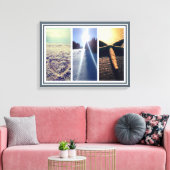 Triptych 3 photo toile murale art modèle (Insitu(Salon))