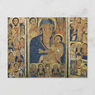 Triptych Center Panel met Mary en haar zoon Briefkaart