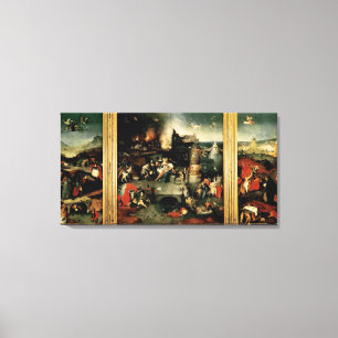 Triptych: De Temptation of St. Anthony Canvas Afdruk