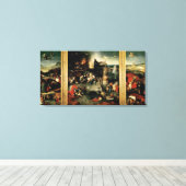 Triptych: De Temptation of St. Anthony Canvas Afdruk (Insitu (Houten vloer))